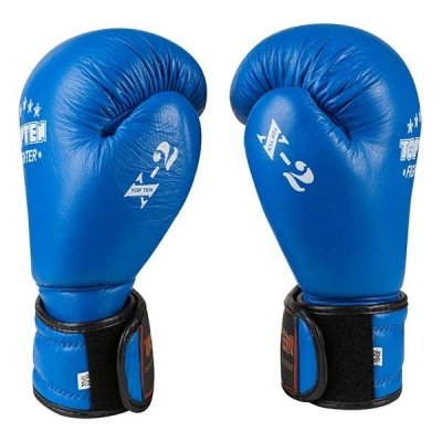 

Боксерские перчатки Top Ten кожаные синие 8oz TT-X2 (SKL11-281317)