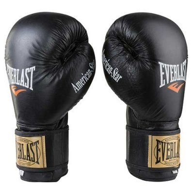 

Боксерские перчатки Everlast кожаные черные 8oz AmericanStar (SKL11-281323)