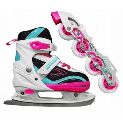 

Роликовые коньки SportVida 4 в 1 SV-LG0033 Size 39-42 Pink-Blue (SKL41-227435)