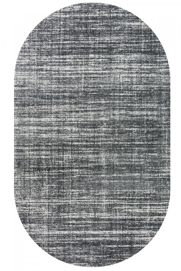 

Ковер OZ KAPLAN JAZZY 05192A 0.8 x 1.5 м Серый_silver/black Овал