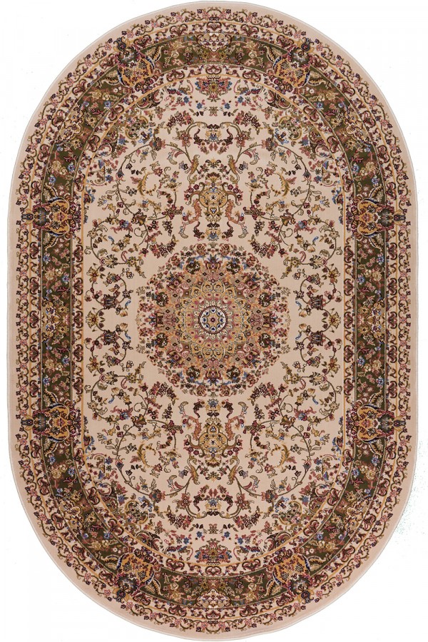 

Ковер ROYAL KERMAN 0809B 0.8 x 1.5 м Бежевый_green Овал