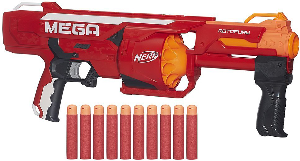 

Бластер Нерф Мега Ротофьюри Nerf N-Strike MEGA RotoFury Blaster Hasbro (B0719)