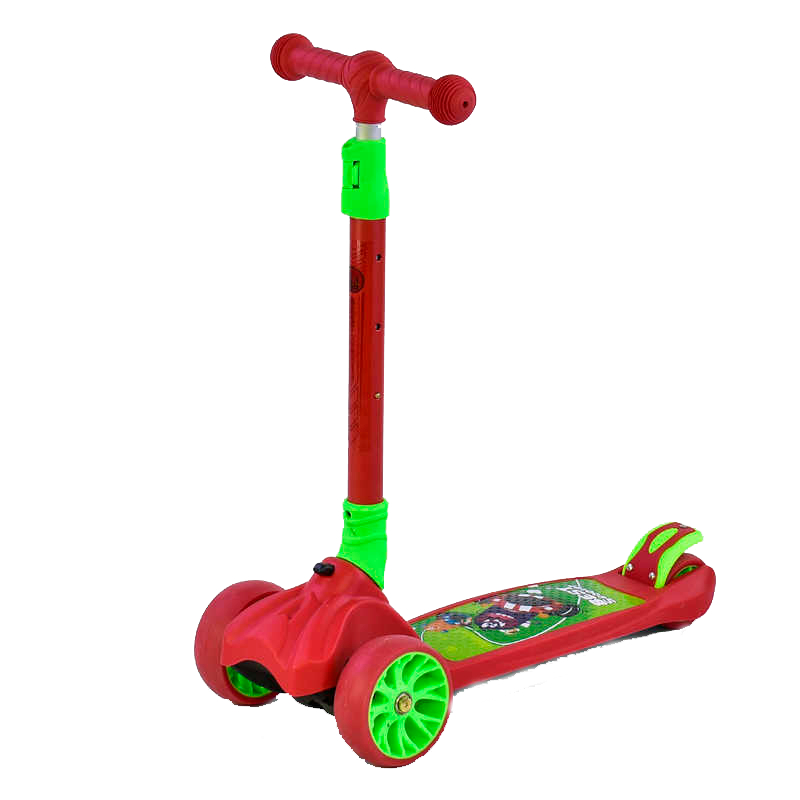 

Самокат трехколесный F - 18990 Best Scooter, MAXI, КРАСНЫЙ, колёса PU со светом, передние d=12см, задние d=8см, СКЛАДНОЙ РУЛЬ