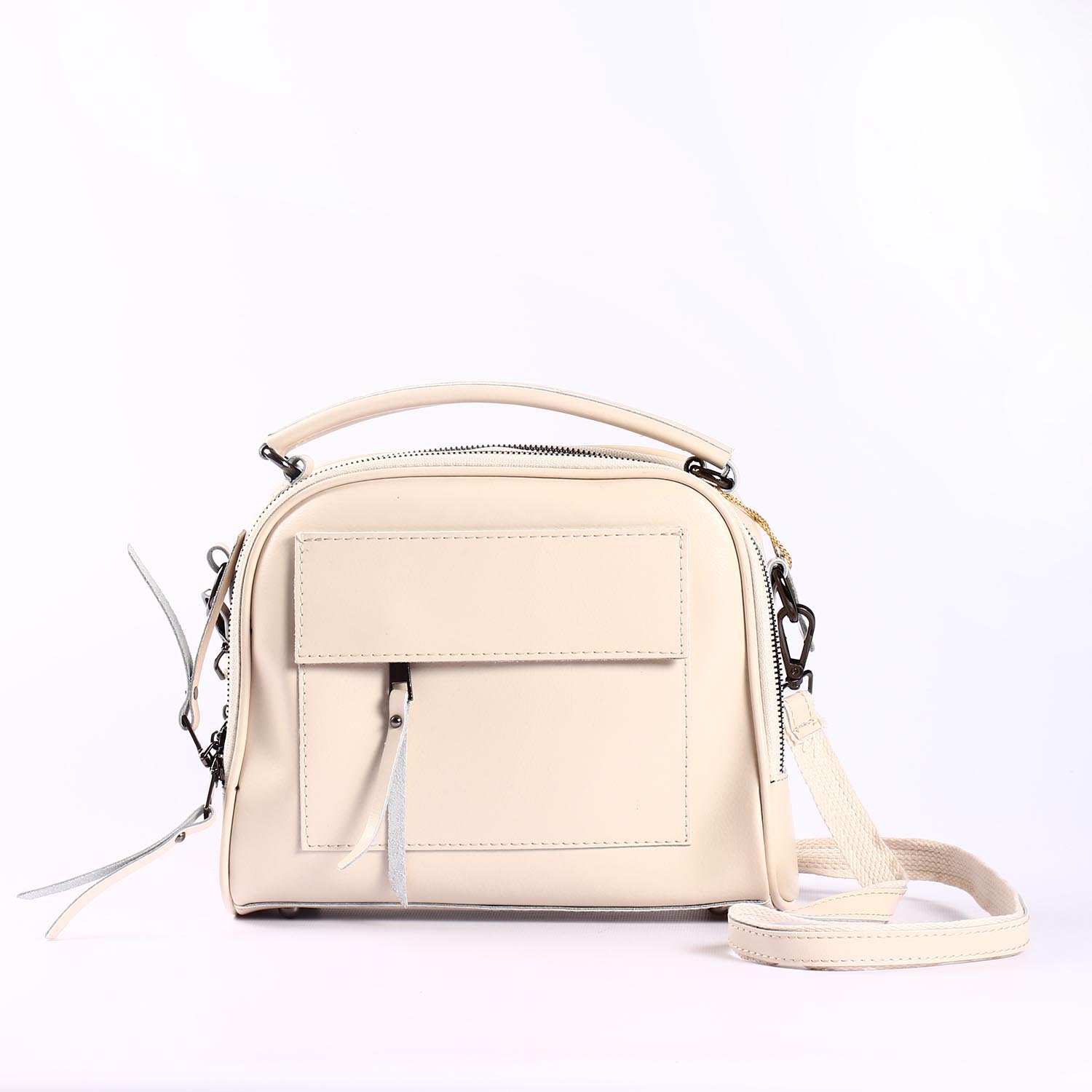 

Женская кожаная сумка Vishnya "Элизавет Beige"