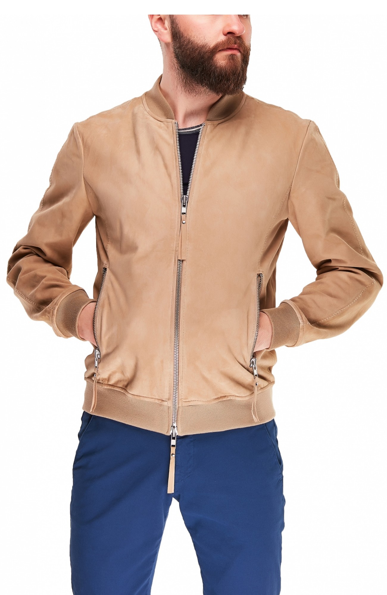 

Кожаная куртка Officina 2XL camel
