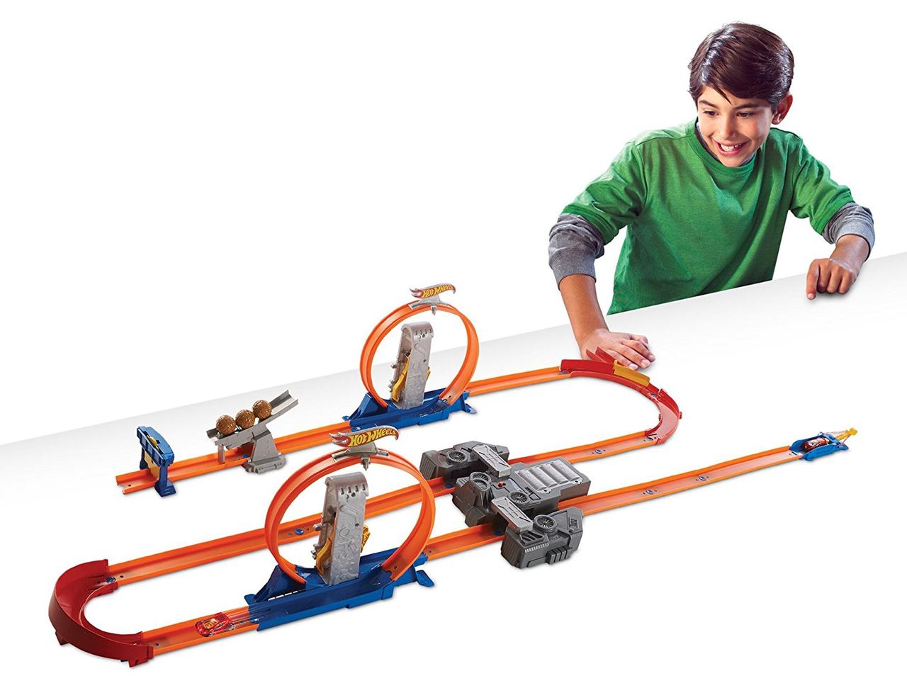 

Трек Хот Вилс Двойное ускорение Hot Wheels Track Builder Total Turbo Takeover BGX89