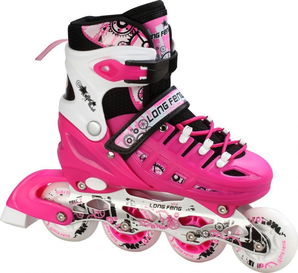 

Ролики детские раздвижные Scale Sports USA 38-42 Розовый