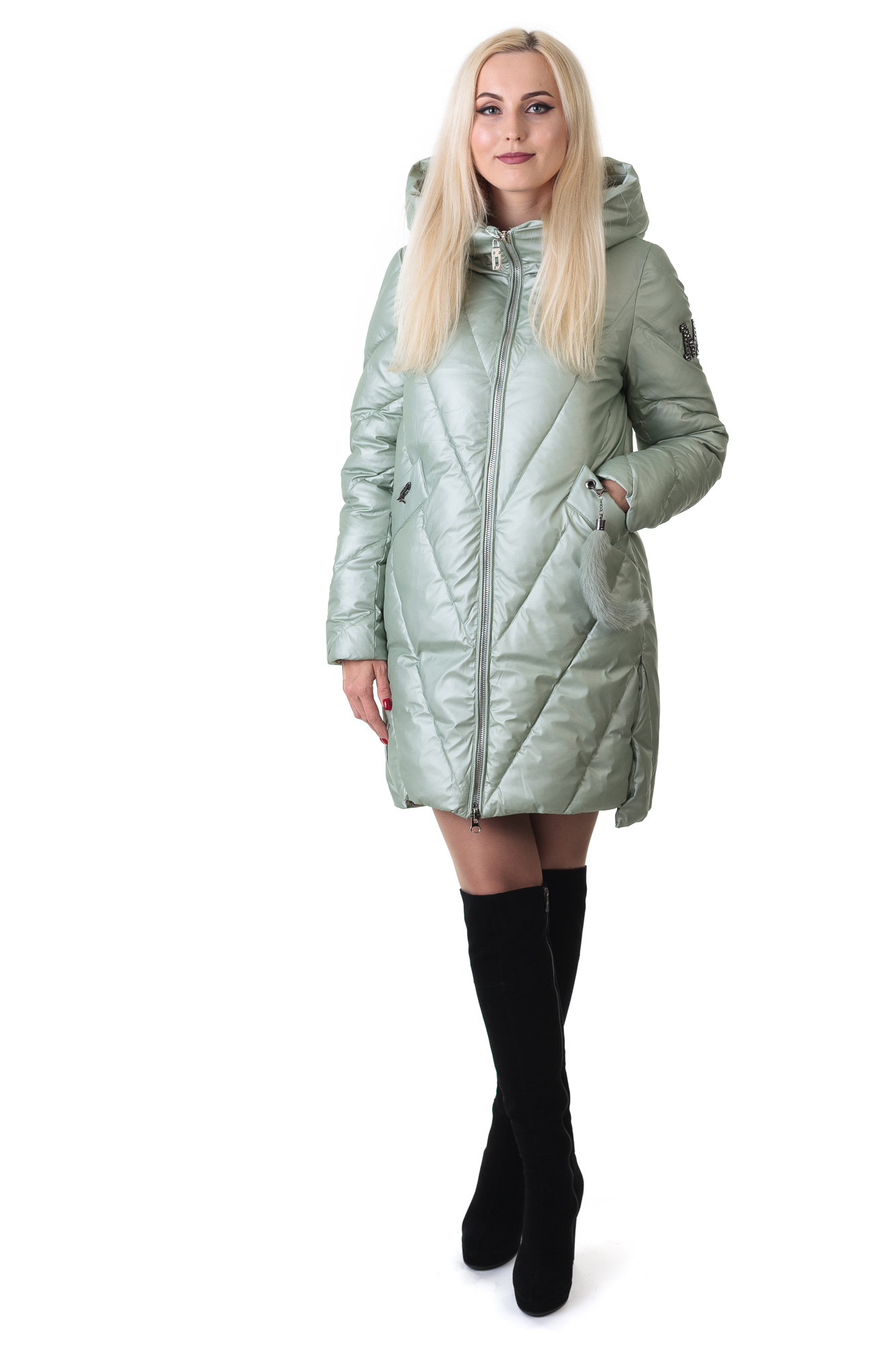 

Пуховик CHANEVIA М'ятний XL (К547)
