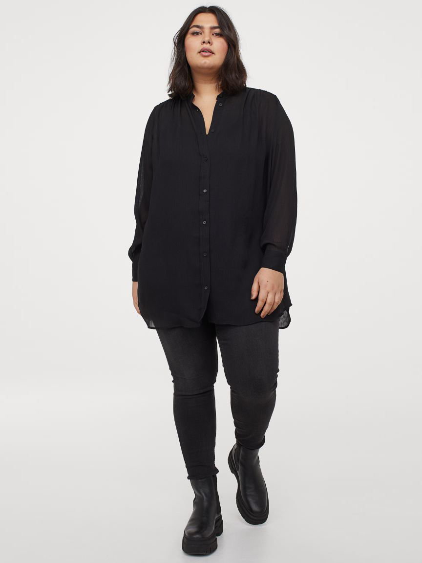 

Туника H&M 0767473-1  Черная, Туника H&M 0767473-1 L Черная