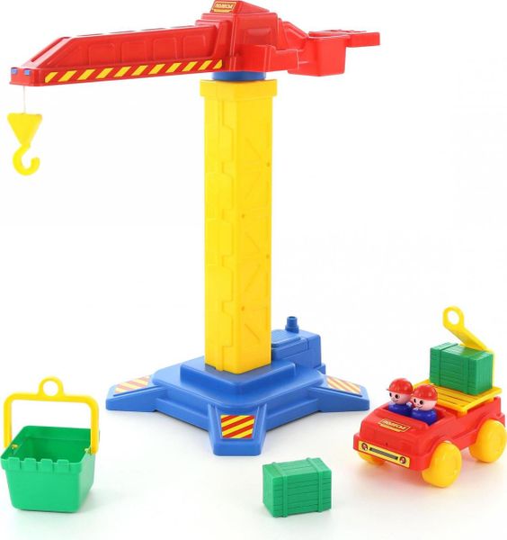 

Игровой набор Polesie башенный кран №1 + автомобиль (58195)