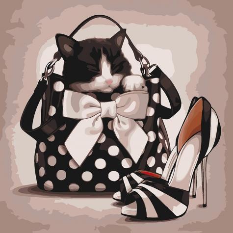 

Набір для розпису за номерами Идейка Тварини, птахи "Стильне життя" 40х40 см (КНО4099-mt)