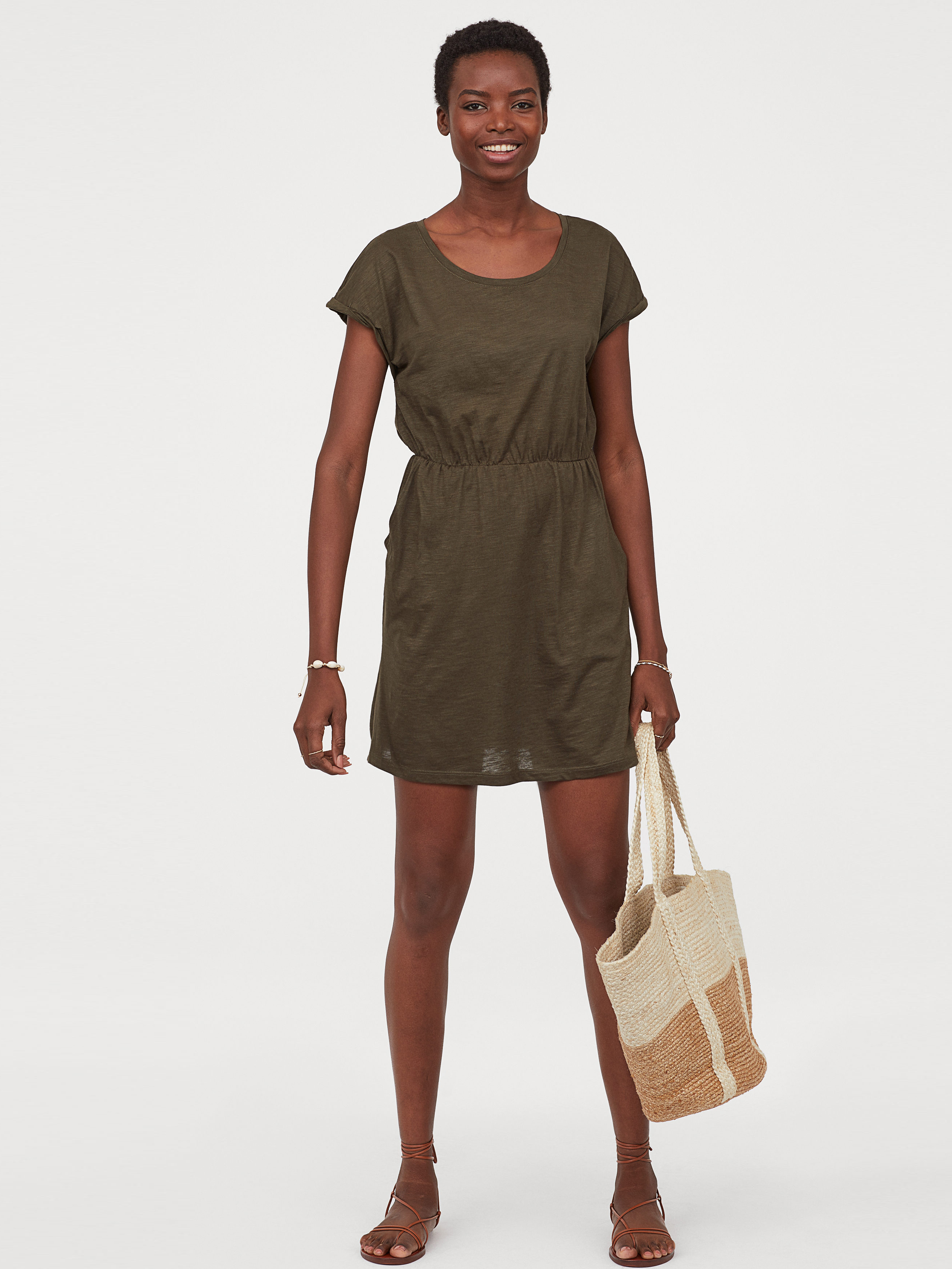 

Платье H&M 0554811-7  Хаки, Платье H&M 0554811-7 L Хаки