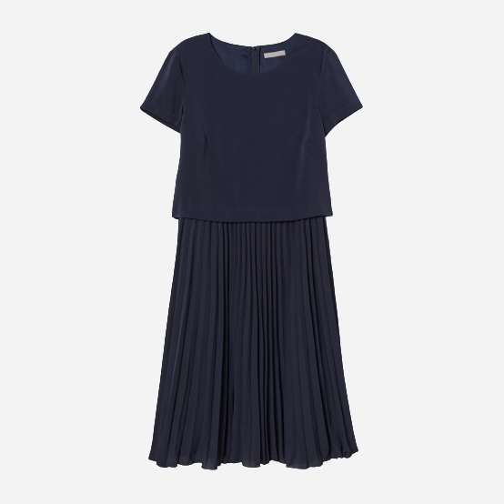 

Платье H&M 0694182-9  Темно-синий, Платье H&M 0694182-9 40 Темно-синий