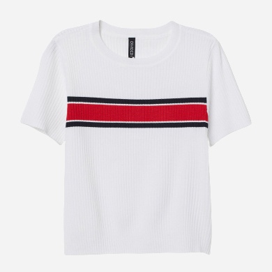 

Футболка H&M 0703160-9 S Белая