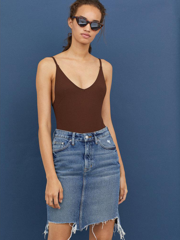 

Юбка джинсовая H&M 0554640-9 38 Синяя