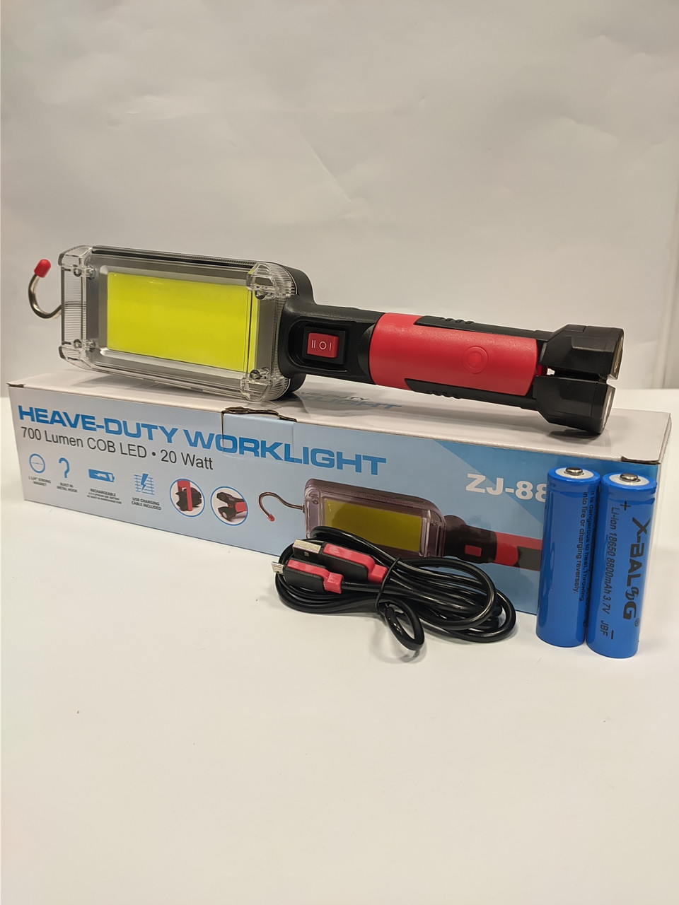 

Светодиодный фонарь , лампа WORKLIGHT ZJ-8859, WD-029 B с крючком для подвешивания 20 Watt