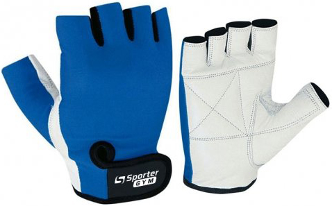 

Перчатки тренировочные Sporter Gym Women Fitness Gloves (208.4 A) S White/Blue (2009999014683)