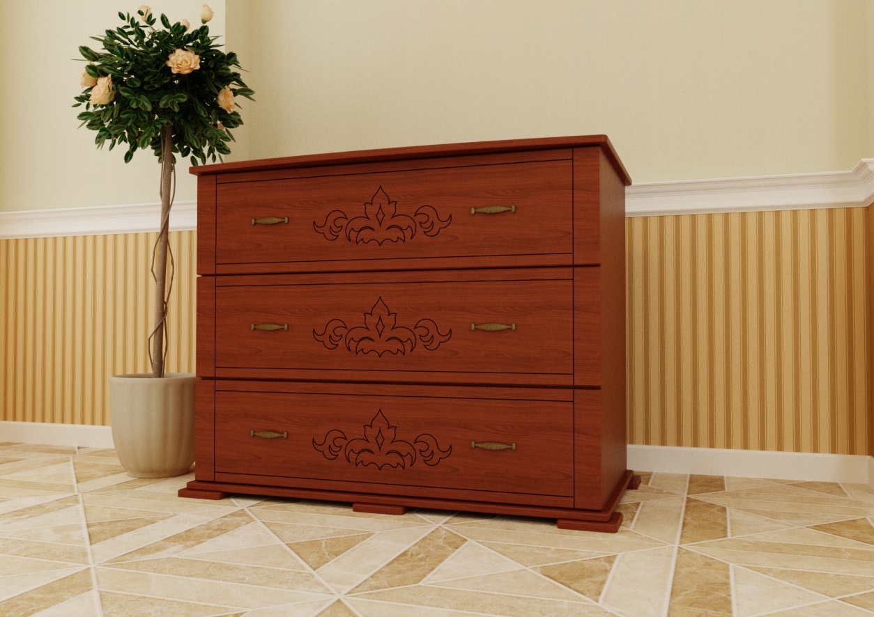 

Комод из шпонированного МДФ Магнолия ЧДК Яблоня