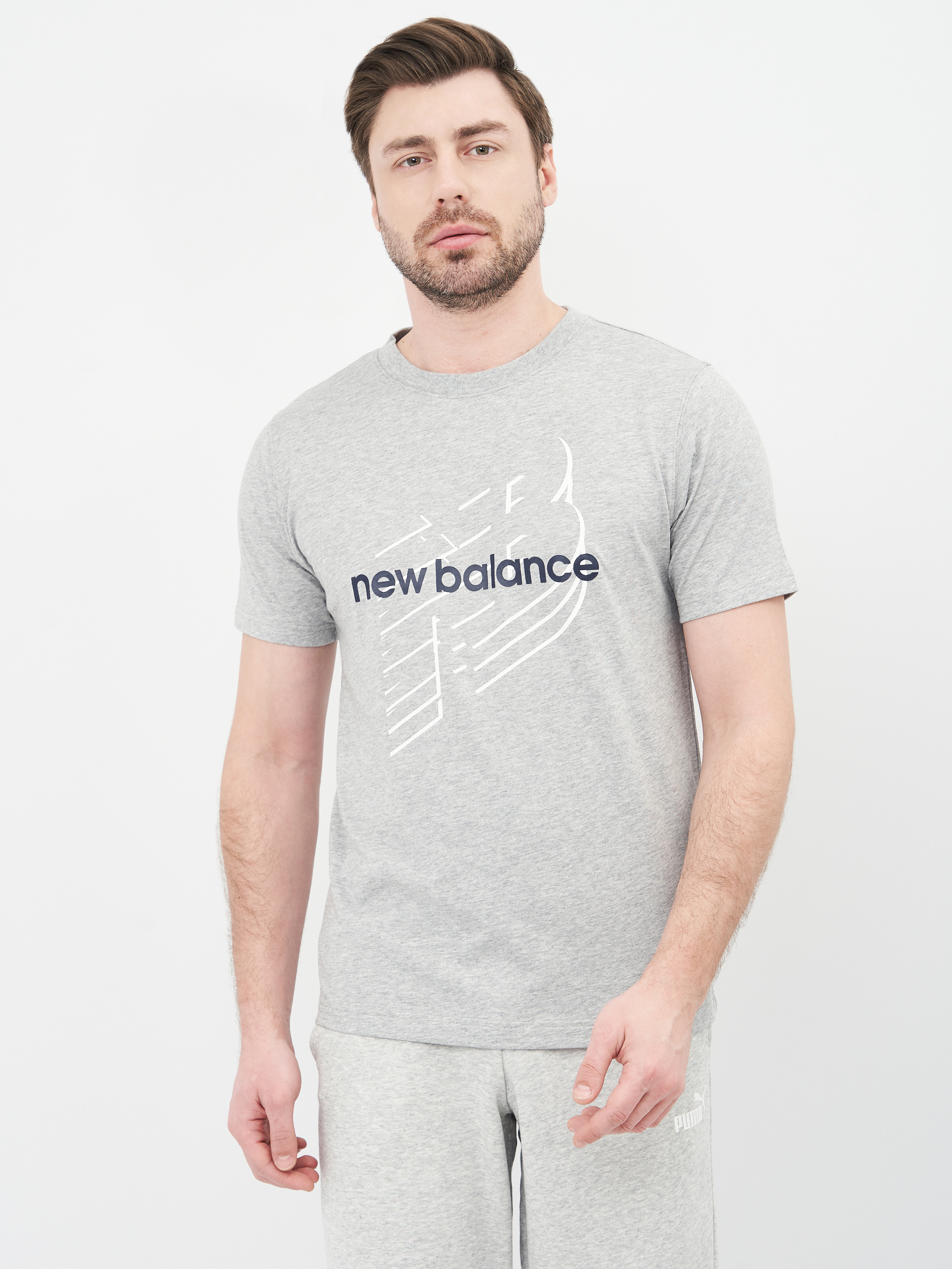 

Футболка New Balance Classic Knockout MT11906AG XS Серая