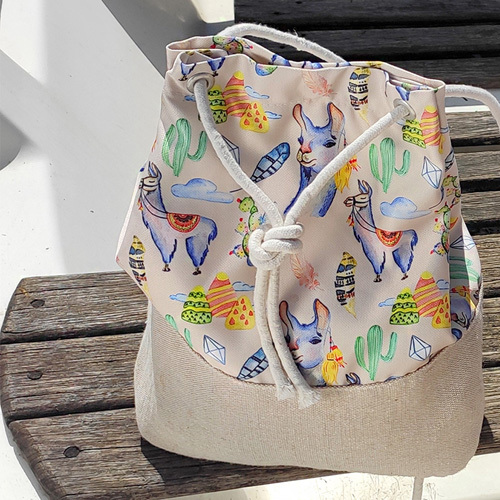 

Рюкзак тканевый Summer Presentville Ламы 35х27 см
