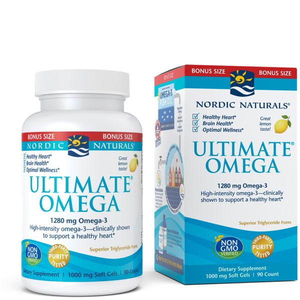

Рыбий жир Ultimate Omega Nordic Naturals лимон 1280 мг 90 капсул (NN054)