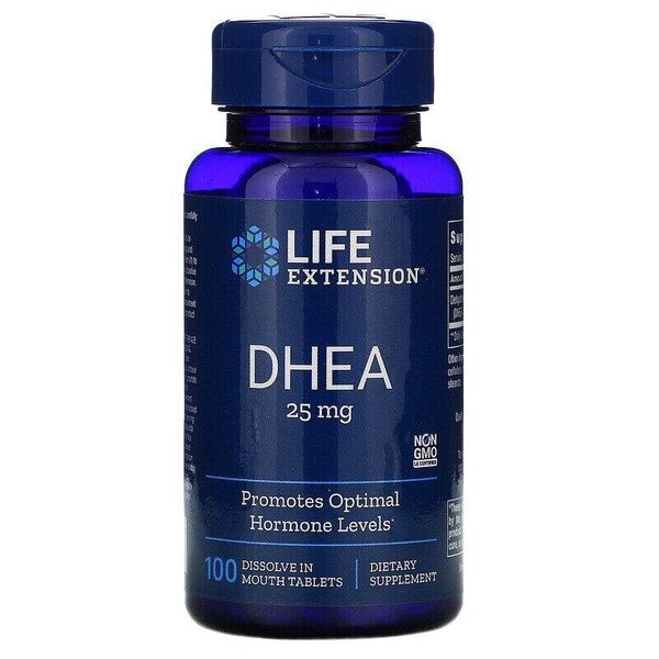 

DHEA Дегидроэпиандростерон DHEA Life Extension 25 мг 100 таблеток (LE069)
