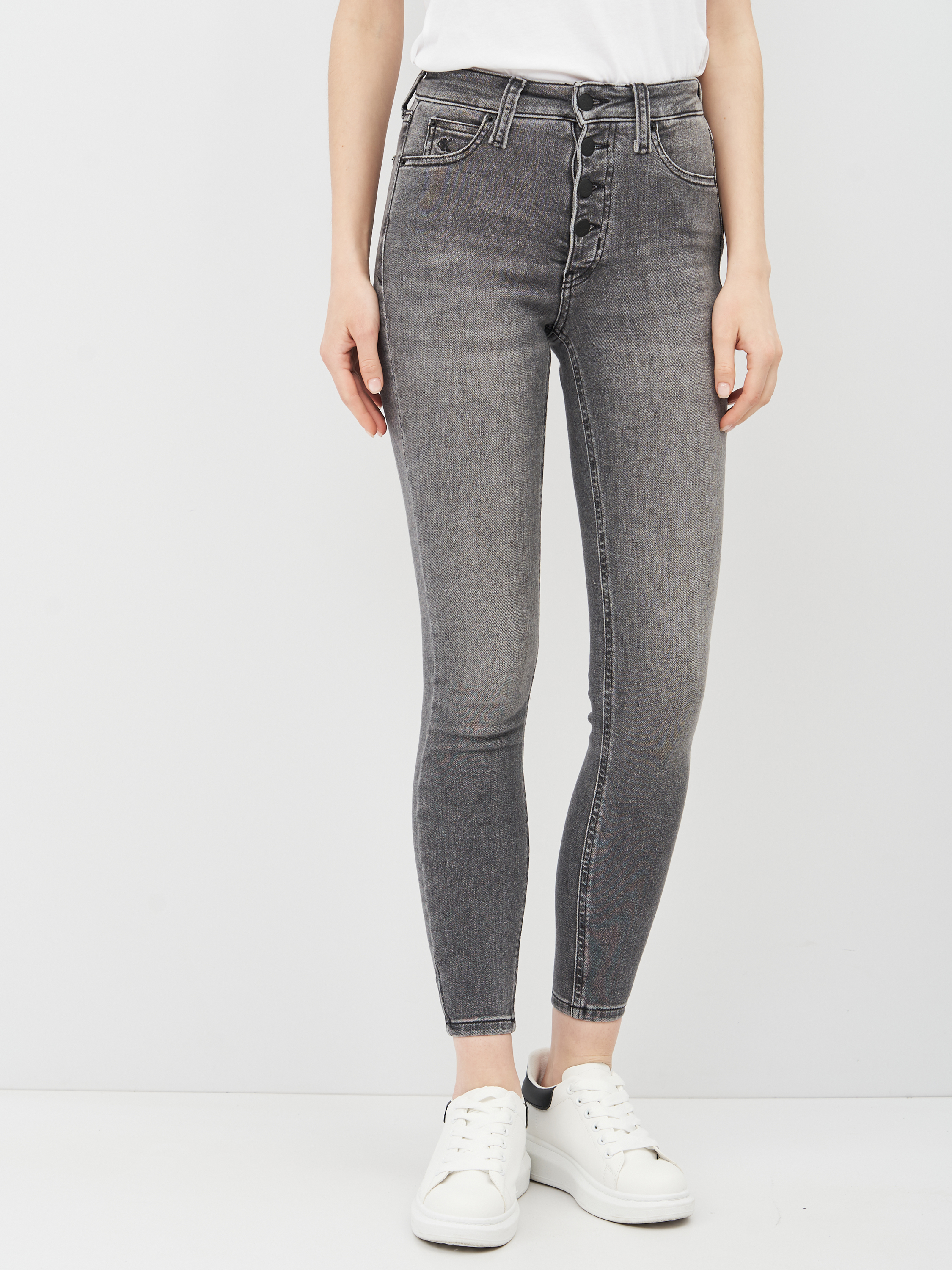 

Джинсы Calvin Klein Jeans High Rise Super Skinny Ankle J20J216299-1BZ 26 Denim Grey