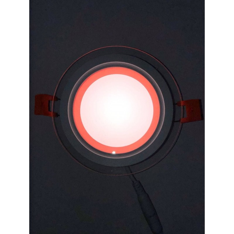 

LED панель "Сяйво" 9W 720Lm 4500K + розовый 85-265V круг + стекло"LEMANSO" LM1037