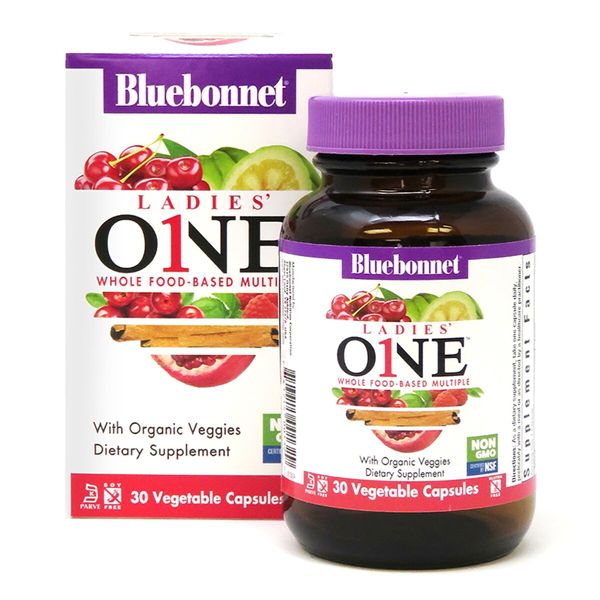 

Витамины для женщин Ladies' One Whole Food-Based Multiple Bluebonnet Nutrition 30 капсул (BB104)