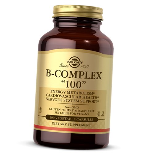 

Витамины группы В, B-Complex 100, Solgar 100вегкапс (36313115)