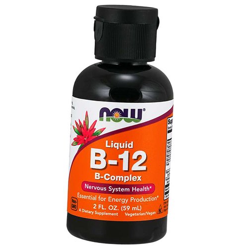 

Витамины группы В, B-12 Liquid B-Complex, Now Foods 59мл (36128056)