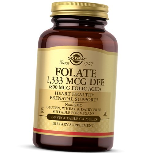 

Фолиевая кислота, Folic Acid 800, Solgar 250вегкапс (36313191)