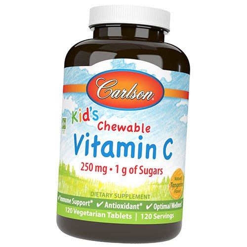 

Carlson Labs Kid's Vitamin C 120вегтаб Мандарин (36353014)