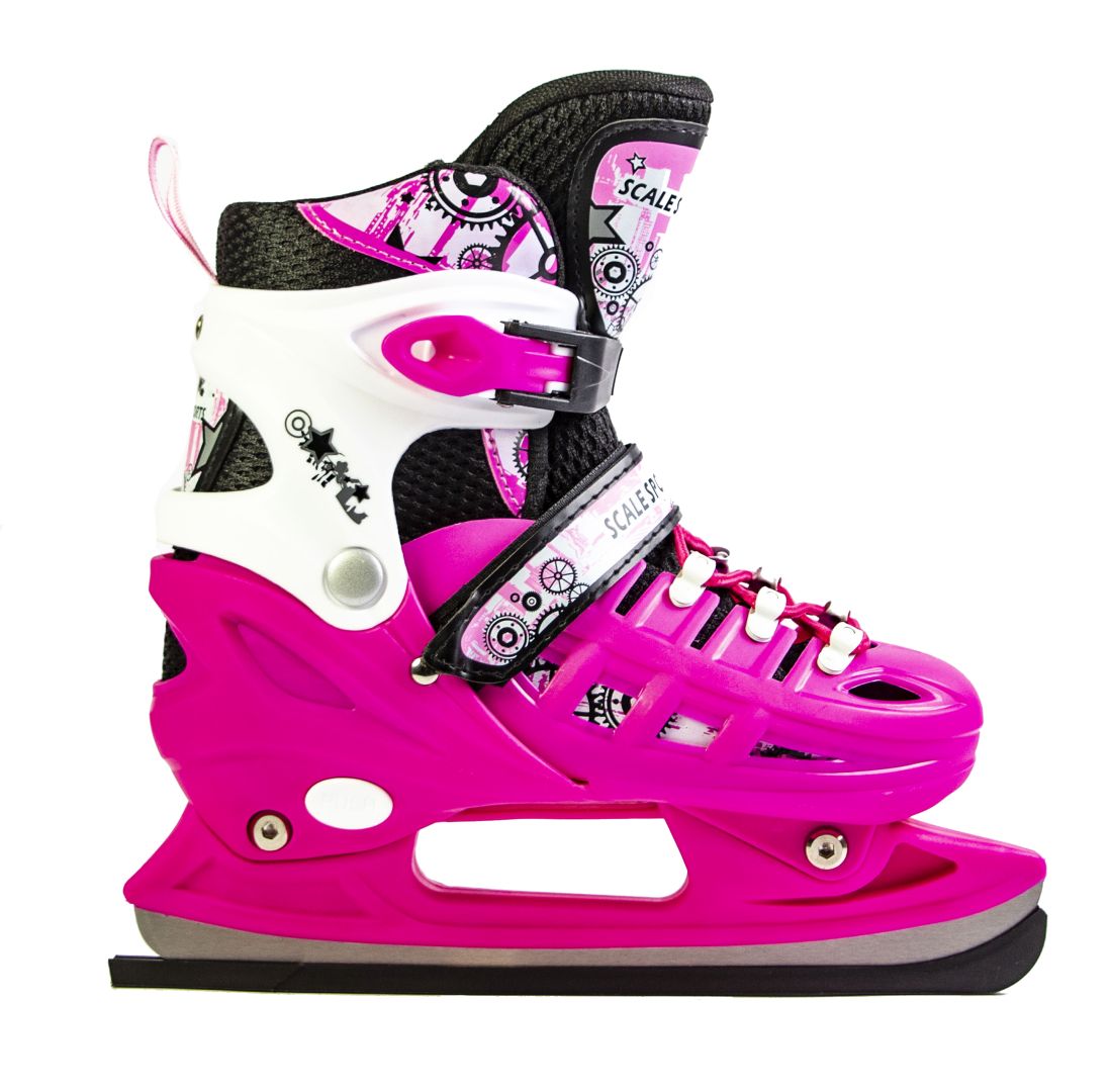 

Коньки раздвижные детские Scale Sports, размер 32,5-35,5, Pink