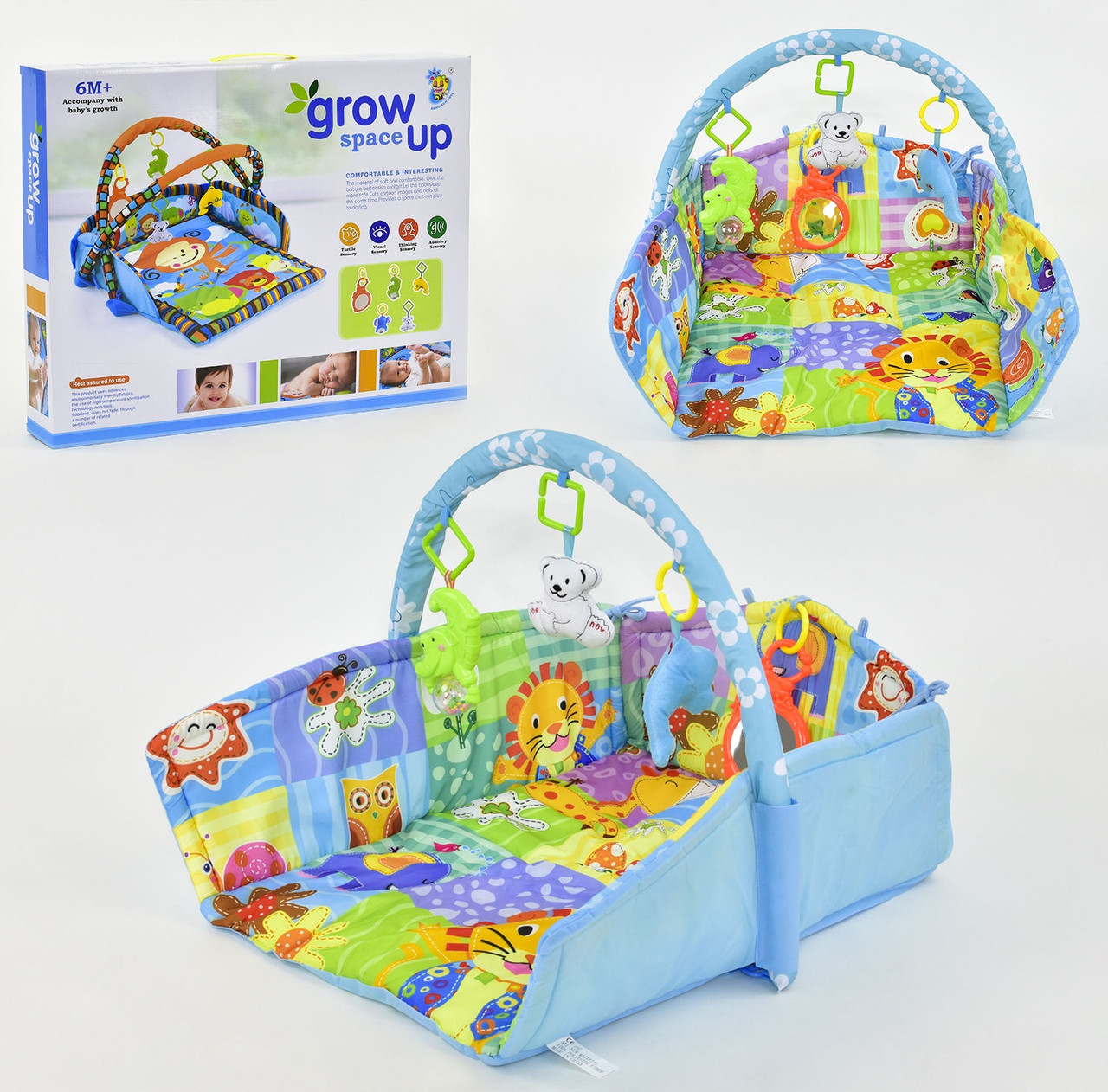 

Коврик игровой D 103 голубой 63329