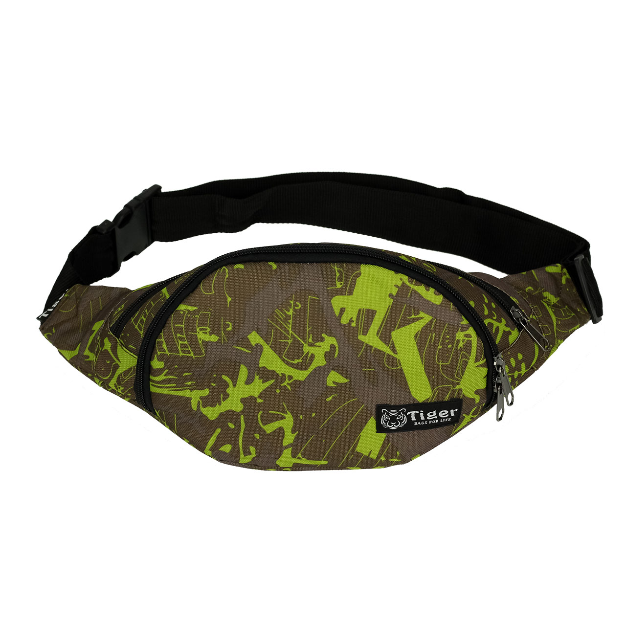 

Сумка на пояс Tiger Moon Print Музыка олива