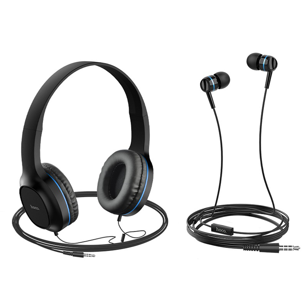 

Наушники Hoco W24 Enlighten Blue (набор)