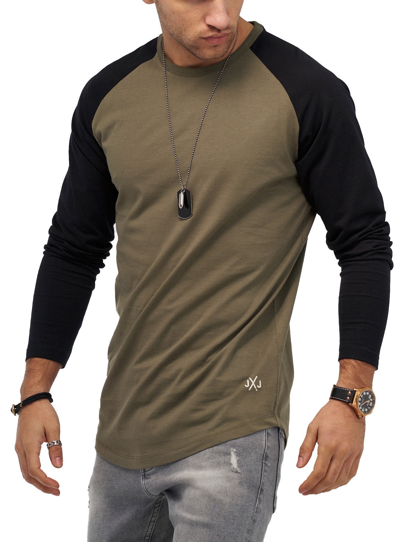 

Лонгслив Jack & Jones Dusty Olive  оливковый, Лонгслив Jack & Jones Dusty Olive 3XL оливковый