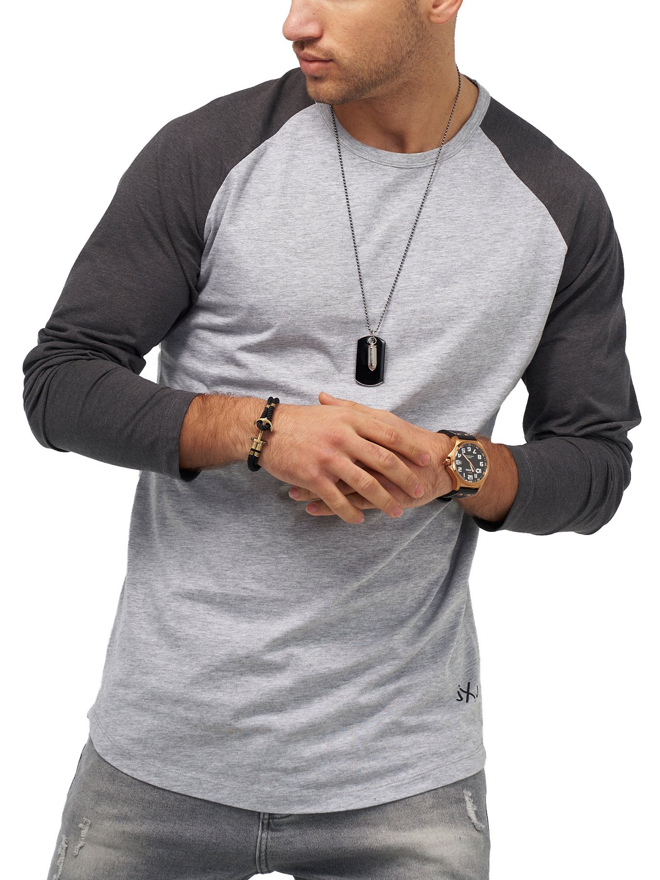 

Лонгслив Jack & Jones Light Grey Melange  светло-серый, Лонгслив Jack & Jones Light Grey Melange 3XL светло-серый