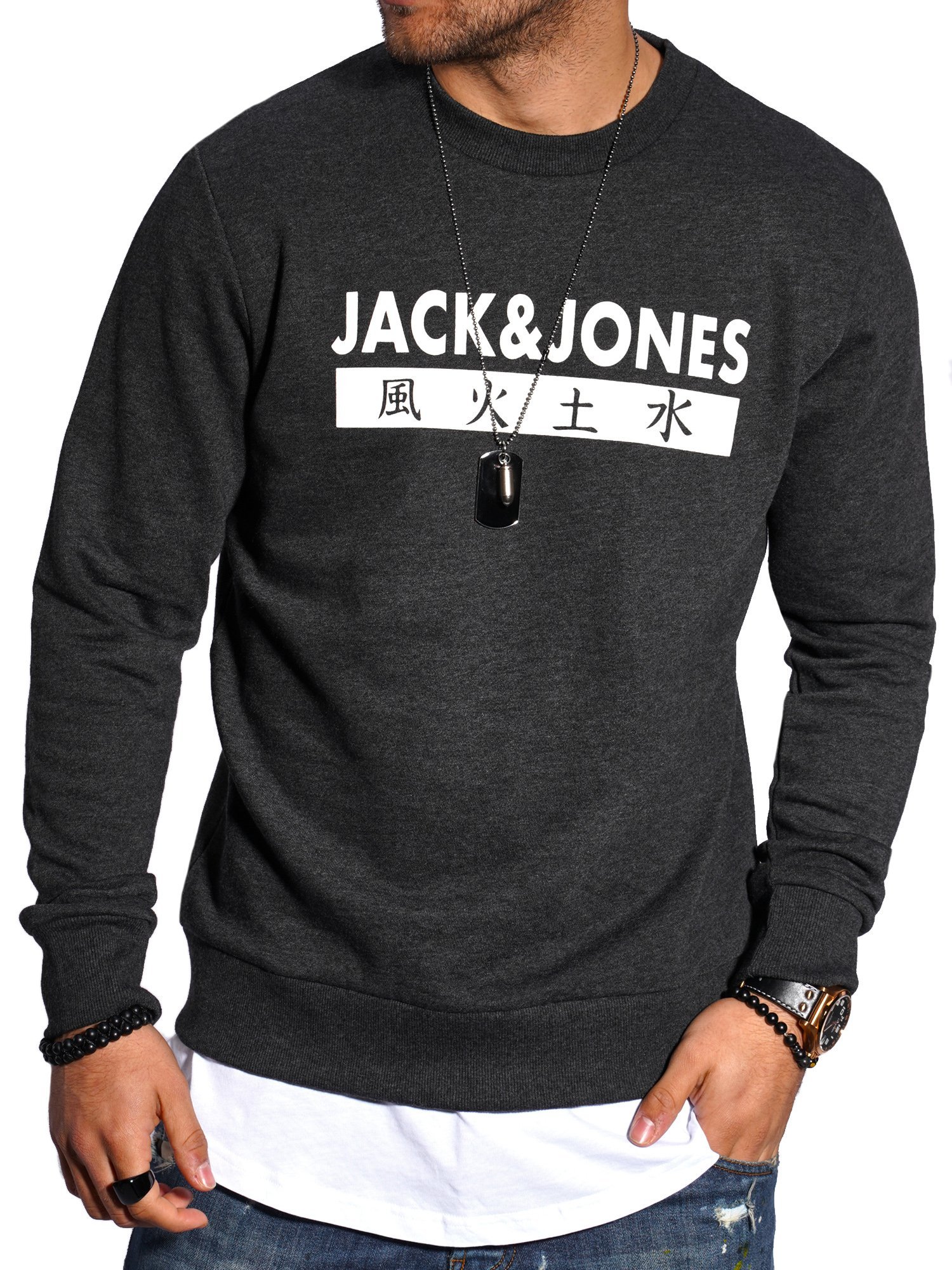 

Свитшот Jack & Jones Dark Grey Melange XXL темно-серый