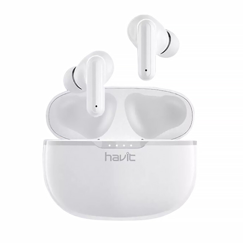 

Беспроводная Bluetooth 5.0 гарнитура Havit I99 White спортивные наушники