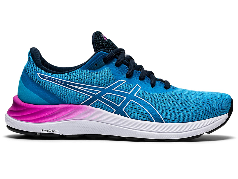 

Женские кроссовки для бега Asics GEL-EXCITE 8 1012A916 402 DIGITAL AQUA/WHITE 2021 39 (EU), 24,5 (CM), 7,5 (US)