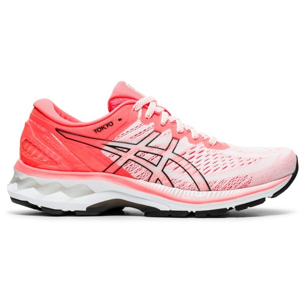 

Женские кроссовки для бега Asics GEL-KAYANO 27 TOKYO 1012A948-100 WHITE/SUNRISE RED 2021 37,5 (EU), 23,5 (CM), 6,5 (US)