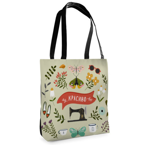 

Сумка женская тканевая Tenderness Presentville Красиво 37х33 см