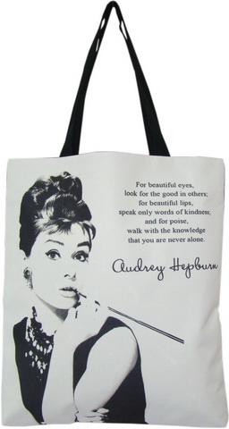 

Сумка женская тканевая Original Presentville Audrey Hepburn 40x45 см