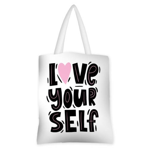 

Сумка женская тканевая Original Presentville Love your self 40x45 см