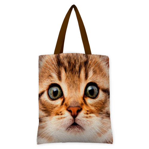 

Сумка женская тканевая Original Presentville Мордашка удивленого кота 40x45 см