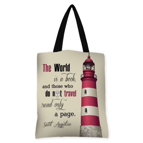 

Сумка женская тканевая Original Presentville The World is a book... 40x45 см