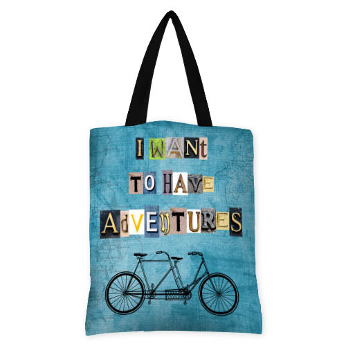 

Сумка женская тканевая Original Presentville I want to have adventures 40x45 см