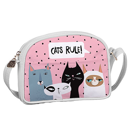 

Сумка для подростков Junior girl Presentville Коты Cats rule! 20x14 см